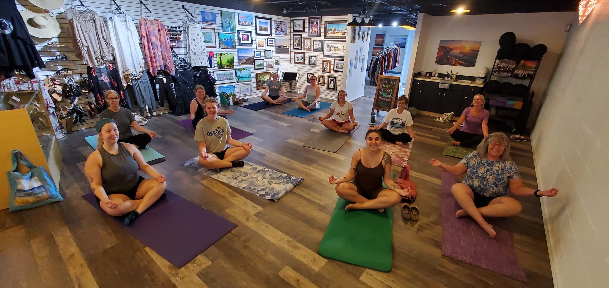 One of Lululemon's in-store yoga classes